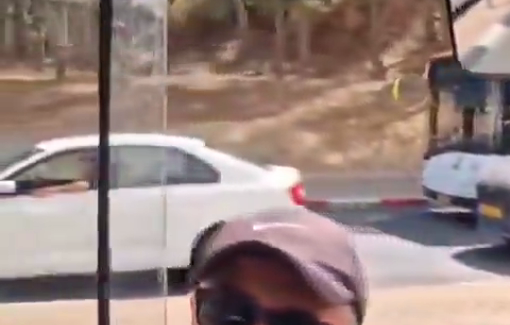 Thumbnail preview image for the video titled: A racist attack on a Palestinian bus driver in Jerusalem