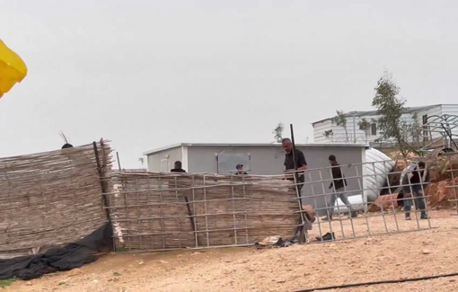 Thumbnail preview image for the video titled: Palestinians gather to play footbal, then a settler-operated drone flies over them