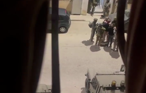 Thumbnail preview image for the video titled: More than 30 Palestinian civilians detained and abused during a raid on the Nablus area