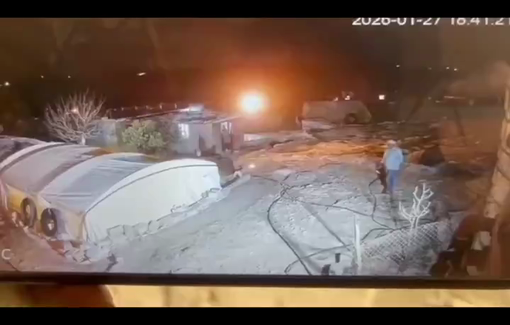 Thumbnail preview image for the video titled: In Khirbet al Fakheit, Settlers brutally beat a respected village elder, his young daughters and mother, who was hospitalized