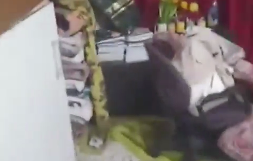 Thumbnail preview image for the video titled: Havoc wreaked by Israeli forces in Palestinian homes during a pre-dawn Israeli raid in Salfit