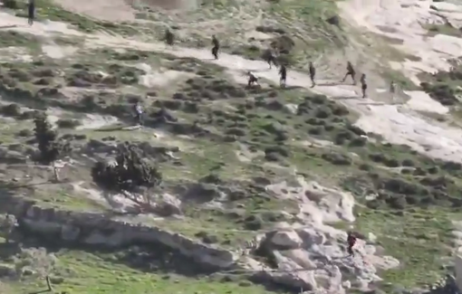 Thumbnail preview image for the video titled: An Israeli settler documents the moment Israeli settlers opened gunfire on Palestinians in Mukhmas