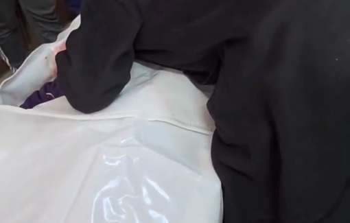 Thumbnail preview image for the video titled: Hassan Abdul Rahman Al-Lahham (45) shot by fire from a ‘quadcopter’ drone south of the city of Khan Younis