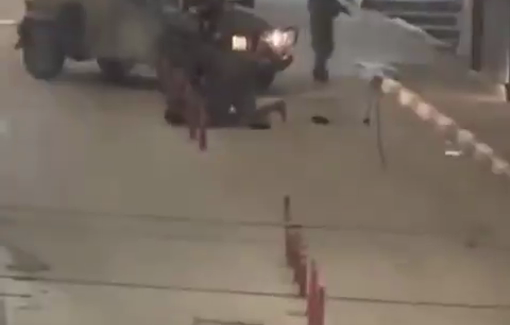 Thumbnail preview image for the video titled: Israeli soldiers shot at gun point the Palestinian youth Mohammad Masalma (25) in the city of Dura