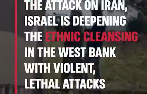 Thumbnail preview image for the video titled: Since the begining of the US-Israeli war on Iran, the pogroms don't stop in West Bank