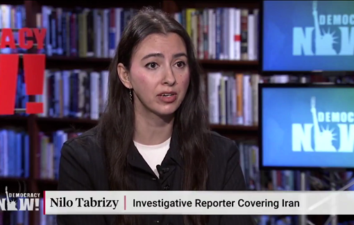 Thumbnail preview image for the video titled: Investigative journalist Nilo Tabrizy debunks false information about Minab School masssacre