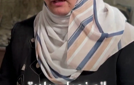 Thumbnail preview image for the video titled: Palestinian volunteers restoring books and manuscripts recovered from the rubble of the Great Omari Mosque Library in Gaza City