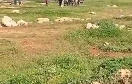 Thumbnail preview image for the video titled: Israeli settlers attack Palestinians at the Yerza gathering in the northern Jordan Valley