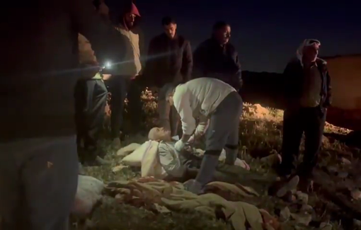 Thumbnail preview image for the video titled: Settler terrorists attacked Humsa: 4 Palestinians hospitalised, 2 subjected to sexualised violence, 350 sheep stolen