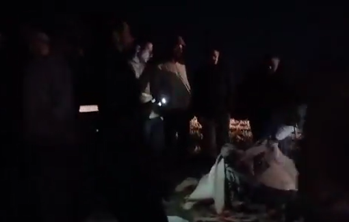 Thumbnail preview image for the video titled: More than 20 masked settlers stormed Humsa Al-Fawka, handcuffed the residents and assaulted sexually one man