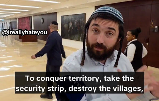 Thumbnail preview image for the video titled: Zvi Sukkot calls for the ethnic cleansing and annexation of South Lebanon