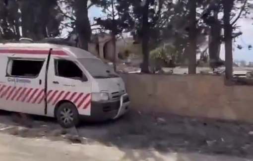 Thumbnail preview image for the video titled: Israeli aircraft directly targeted paramedics from the Health Authority in the town of Aitat in southern Lebanon