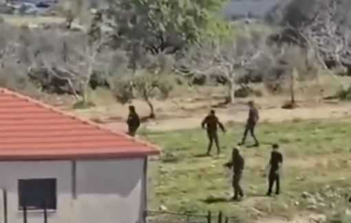 Thumbnail preview image for the video titled: Deadly pogrom in Qaryut by Israeli gangs of settlers