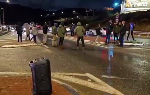 Thumbnail preview image for the video titled: Gathering of Israeli gangs of settlers before the coordinated pogrom attacks on 15 Palestinian villages