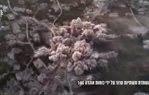 Thumbnail preview image for the video titled: Israel wiping out villages in southern Lebanon to expand the 8 km “buffer zone.”