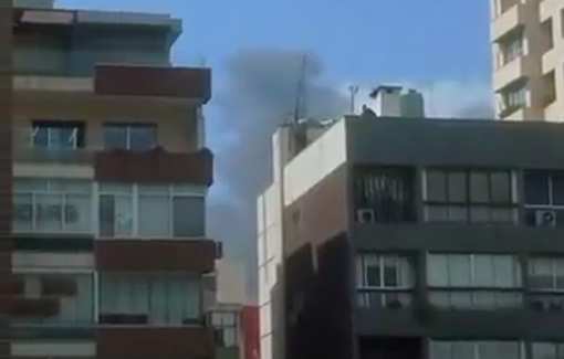 Thumbnail preview image for the video titled: Massive Israeli strikes have hit multiple neighborhoods in Beirut, the south and Bekaa simultaneously