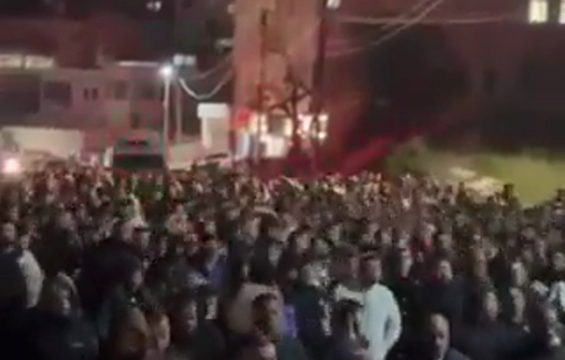 Thumbnail preview image for the video titled: Angry march after Armed Israeli settlers shot and killed a 23-year-old unarmed Palestinian, Ali Majed Hamadneh