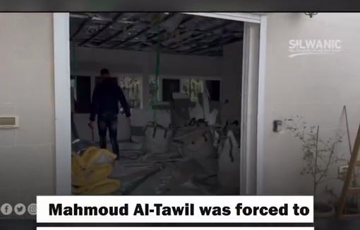 Thumbnail preview image for the video titled: Israeli authorities forced a Jerusalemite resident, Mahmoud al-Tawil, to self-demolish his home in the town of Silwan
