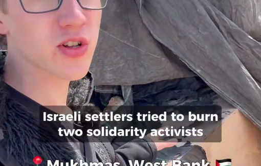 Thumbnail preview image for the video titled: Within the past week Israeli settlers attacked Mukhmas five times