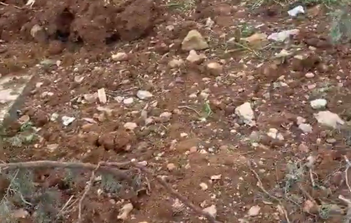 Thumbnail preview image for the video titled: Family graveyard desecrated by Israeli army in Marjayoun near Khiam