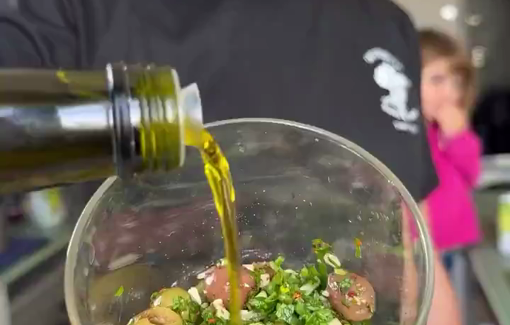 Thumbnail preview image for the video titled: Israeli making a receipt with olives looted in a civilian home in South Lebanon
