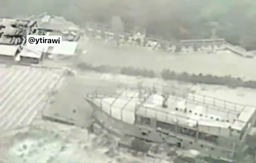Thumbnail preview image for the video titled: Israeli troops blows up the popular Al-Safina, or “The Boat,” restaurant.