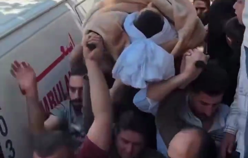 Thumbnail preview image for the video titled: The Funeral procession of 16-year-old Ibrahim Khayyat, killed during an Israeli raid in Hebron/ Al-Khalil