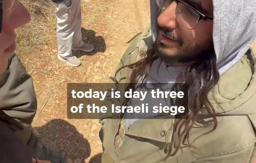 Thumbnail preview image for the video titled: Day 3 of the siege of the Palestinian compound at Taybeh Junction by Neriya "Angel of Death" Ben Pazi