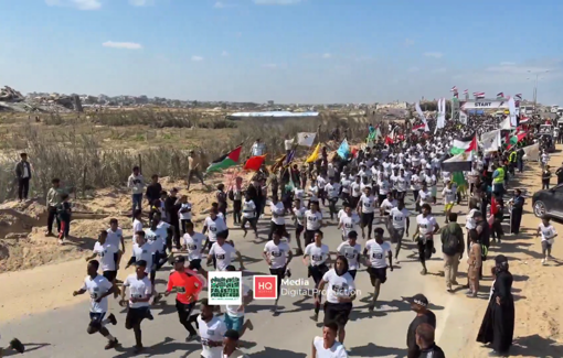 Thumbnail preview image for the video titled: 10th Palestine International Marathon in Gaza City