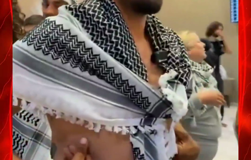 Thumbnail preview image for the video titled: A Global Sumud Flotilla captain shows his back completely covered in massive bruises from Israeli forces