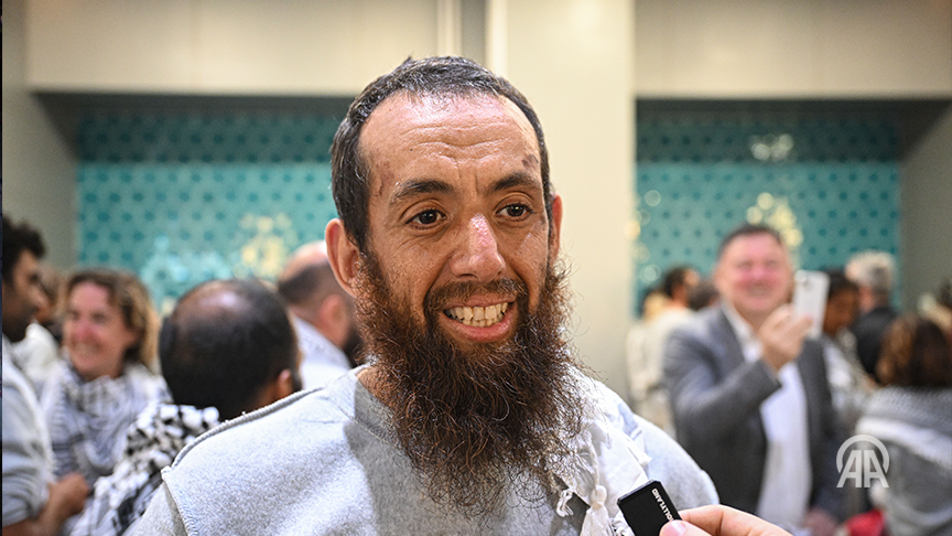 Thumbnail preview image for the video titled: New Zealand Gaza flotilla activists Mousa Taher: ‘They made us crawl,’