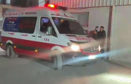 Thumbnail preview image for the video titled: Palestinian killed in Israeli night airstrike on people near school