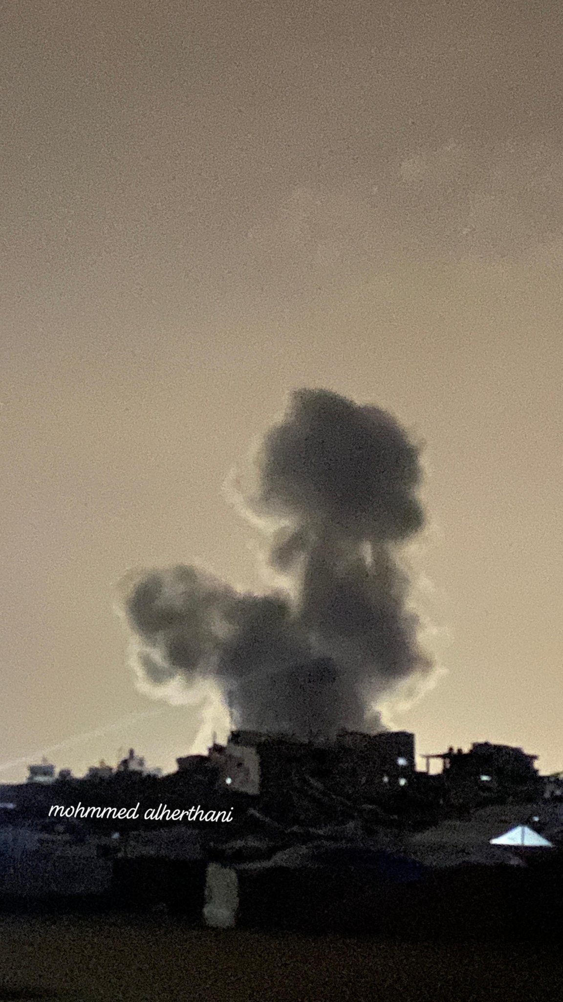 Thumbnail preview image for the video titled: The moment Israel bombed a residential block in Jabalia