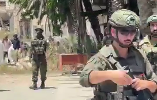 Thumbnail preview image for the video titled: Displaced residents of Tulkarm camp were able to retrieve belongings from their homes after a year and a half of displacement