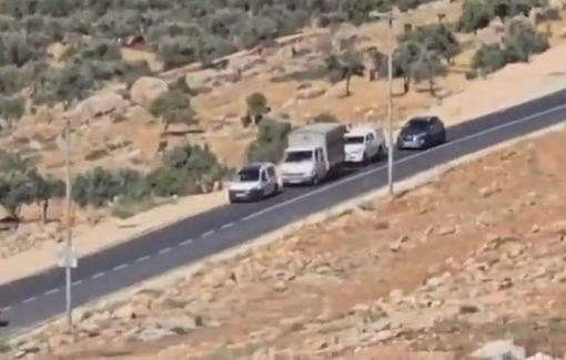 Thumbnail preview image for the video titled: Israeli forces have closed the entrance to the village of al-Mughayyir, besieging the residents
