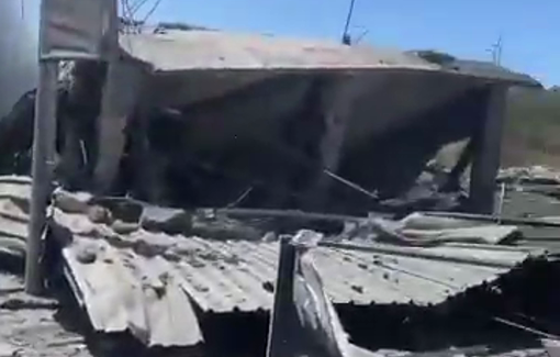 Thumbnail preview image for the video titled: Israeli airstrike on a building in Charqiyeh, Lebanon, despite the ceasefire