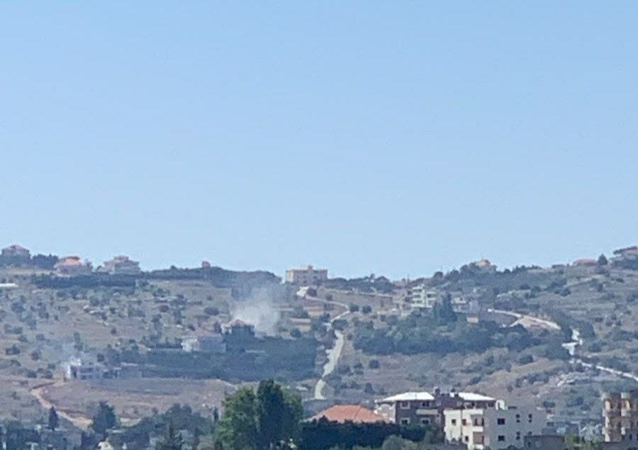 Thumbnail preview image for the video titled: In Haddatha, Bint Jbeil region, Israeli invaders are burning civilian houses