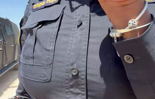 Thumbnail preview image for the video titled: Palestinian families east of Taybeh face invasions for 12 hours straight, even by Israeli police officer