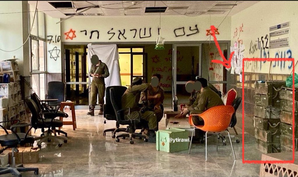 Thumbnail preview image for the video titled: The IDF stored weapons and ammunition while using Gaza's only cancer hospital as a military base