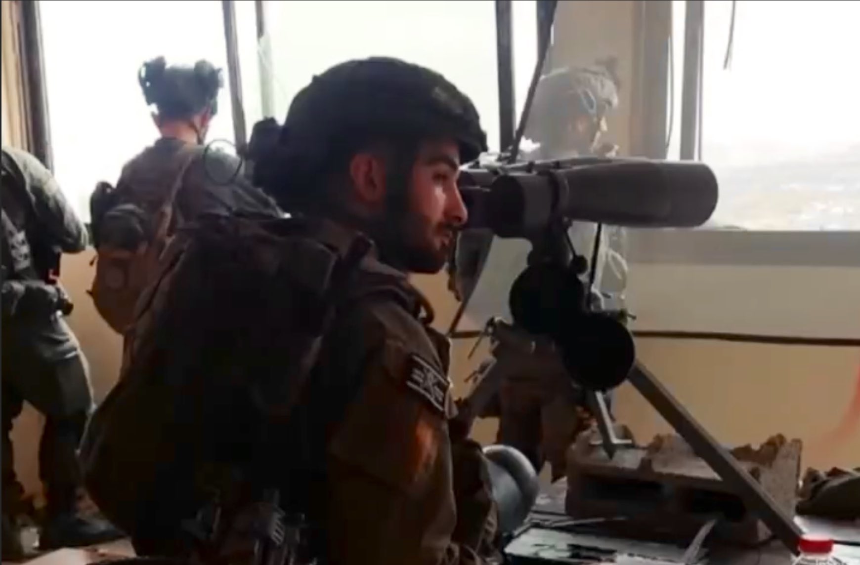 Thumbnail preview image for the video titled: IDF soldiers use Gaza's only cancer hospital as military base