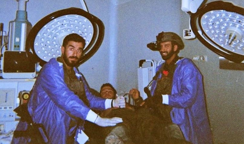Thumbnail preview image for the video titled: Israeli soldiers fool around with medical equipment while using the Indonesian hospital as a military base