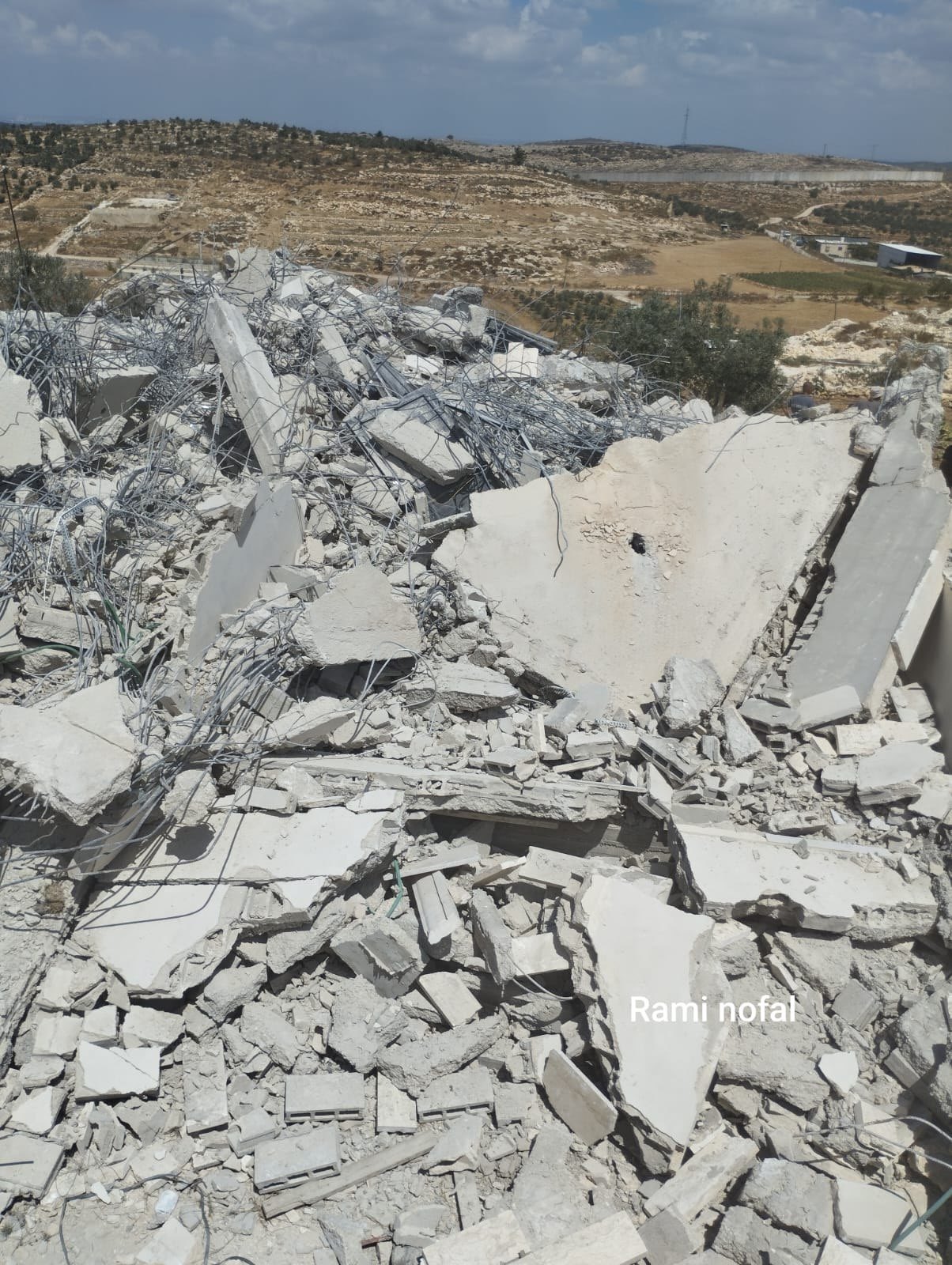 Thumbnail preview image for the video titled: Israeli forces turned a Palestinian Home in Idhna into a pile of rubble