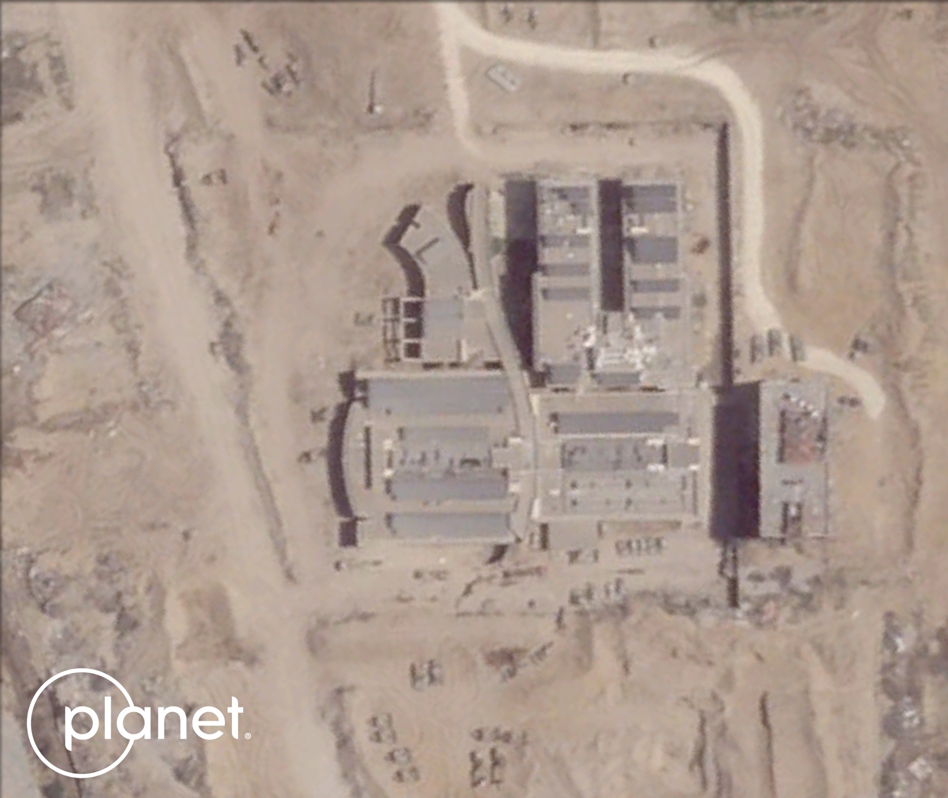 Thumbnail preview image for the video titled: Satellite imagery shows IDF continuing use of cancer hospital as a military base
