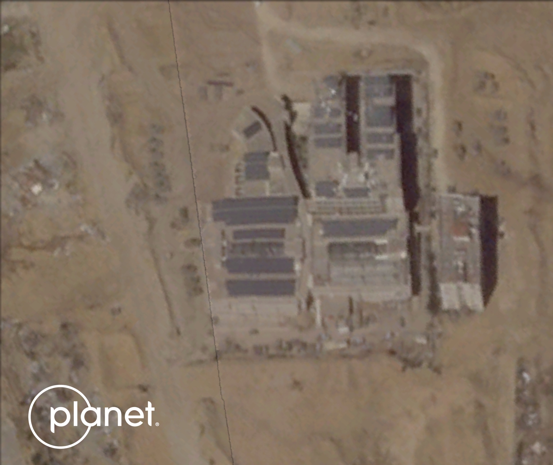 Thumbnail preview image for the video titled: Satellite imagery shows IDF continuing use of cancer hospital as a military base