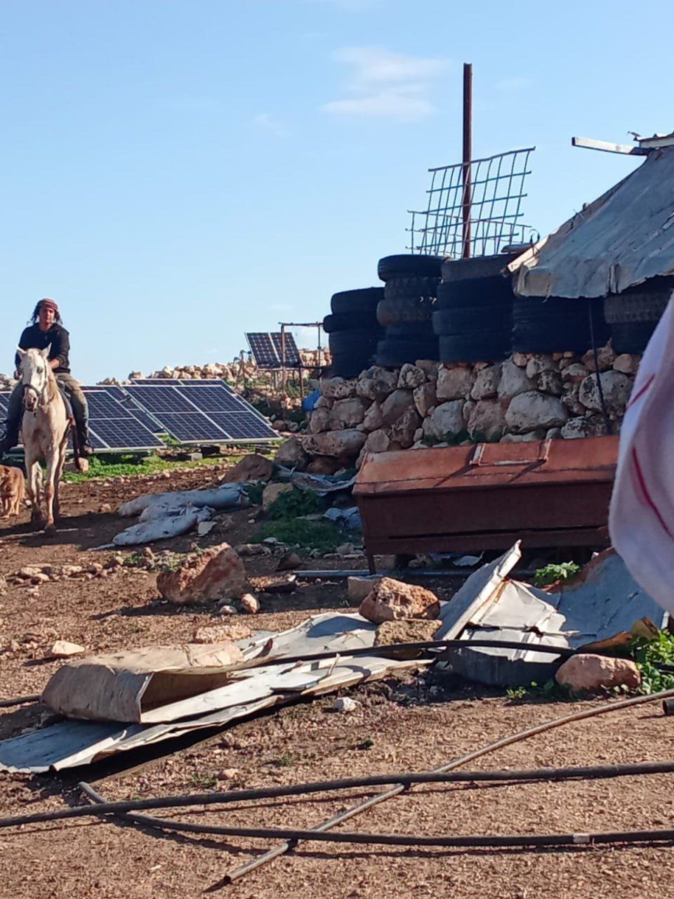 Thumbnail preview image for the video titled: Settler gangs obstructed the work of Central Elections Commission teams in the Khirbet Yerza community