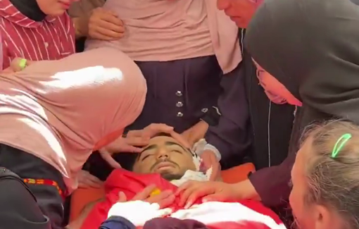 Thumbnail preview image for the video titled: Farewell to young Palestinian footballer Fadi Al-Naasan, who was fatally injured by the Israeli army last week