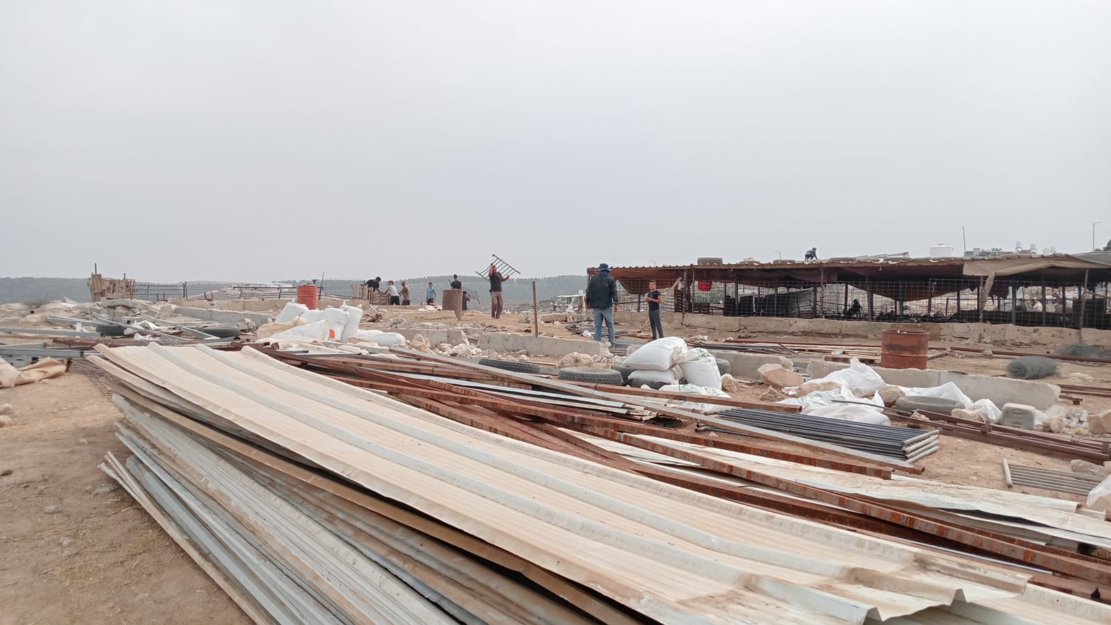 Thumbnail preview image for the video titled: The community of Khirbet Zanuta is packing up their village, forced to leave under settler harassement
