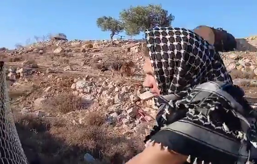 Thumbnail preview image for the video titled: A settler, alone, can invade a Bedouin community and use their home as if it were his own