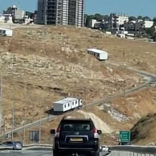 Thumbnail preview image for the video titled: Under the protection of the Israeli army, Israeli settlers installed more caravans on Christian-owned land in Ush Ghurab, east of Beit Sahour