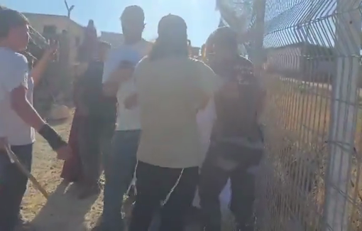 Thumbnail preview image for the video titled: Israeli violent settlers invaded Umm al-Khair to plant Israeli flags and try to steal another tract of land